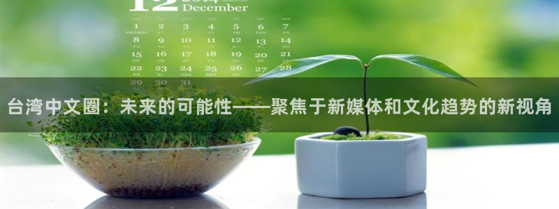 极悦娱乐vk：台湾中文圈：未来的可能性——聚焦于新媒体和文化趋势的新视角