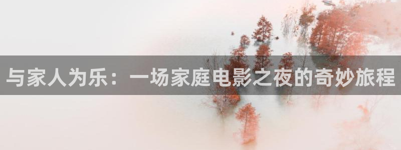 极悦娱乐平台：与家人为乐：一场家庭电影之夜的奇妙旅程